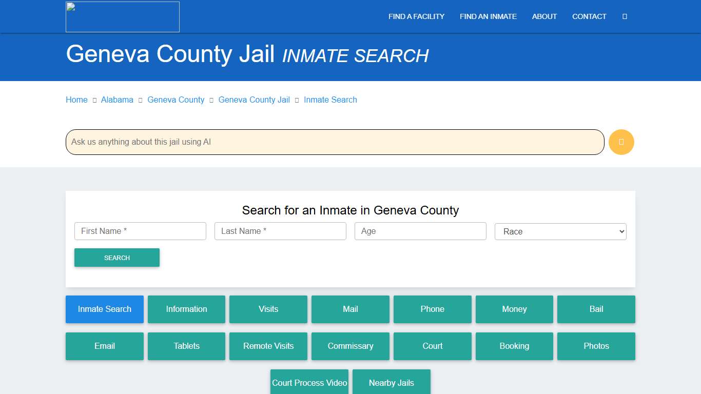 Geneva County Inmate Search & Roster | Find Inmates AL